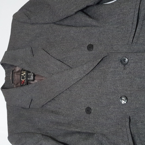 Vintage Escada Double Breasted Blended Cashmere Wool Coat - Picture 6 of 8